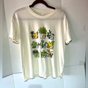 MAURICE MTV GRAPHIC SHORT‎ SLEEVE T-SHIRT 90’s CREAM COLOR SZ S PREOWNED